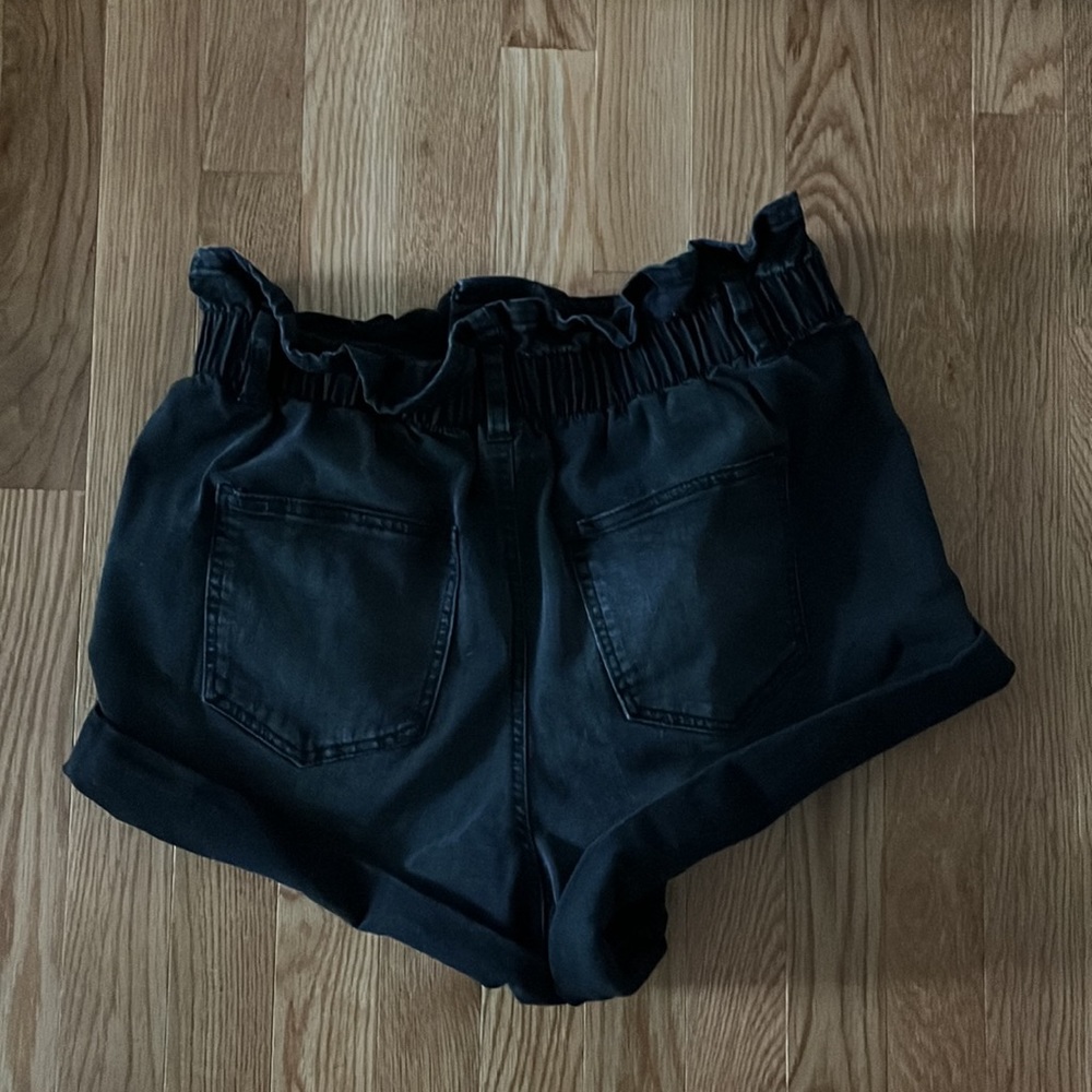 No Boundaries Juniors Paper Bag High Rise Shorts With Relaxed Fit Size L 11-13 - Picture 4 of 5